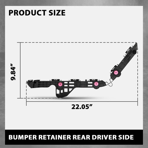 Solid Spare Fit For 2018-2024 Toyota Camry Rear Bumper Bracket Retainer Left Side TO1132128