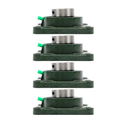 Solid Spare 4PCS 1-1/2" Bore 4 Bolt Solid Base UCF208-24 Pillow Block Flange Bearing