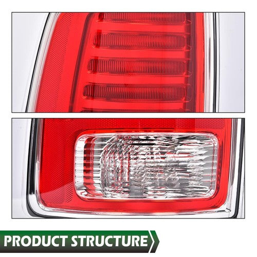 Solid Spare Rear LED Tail Lights Lamp Driver& Passenger Fit For 2013-2018 Ram 1500 2500 3500