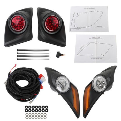 Solid Spare LED Headlight LEDTaillight Light Kit For Yamaha Drive2 Golf Cart 2017-Up US
