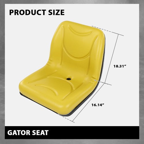 Solid Spare Yellow Complete Seat Fit For John Deere 4X2 4X4 HPX Gator Turf E TH 6X4 TE