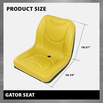 Solid Spare Yellow Complete Seat Fit For John Deere 4X2 4X4 HPX Gator Turf E TH 6X4 TE