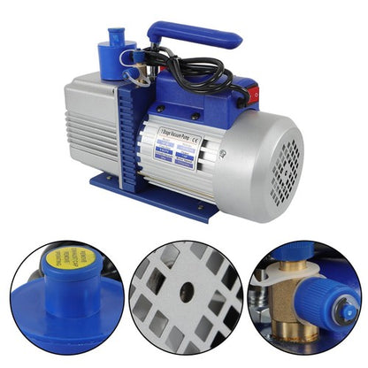 Solid Spare Air Vacuum Pump 110V 9.6 CFM 1 HP Singl-Stage Rotary Vane HVAC For R134a Systems
