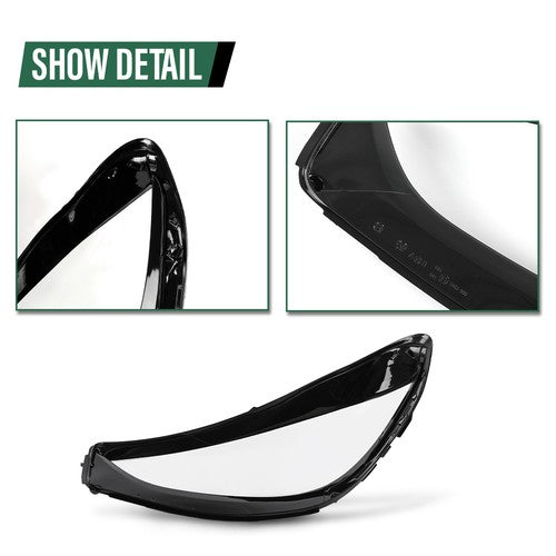 Solid Spare Fit For 22-24 Mercedes W206 C200 C300 C350 C43 C63 Right Headlight Lens Cover