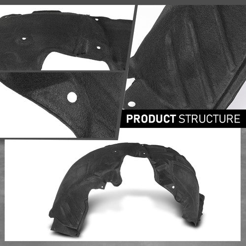 Solid Spare Front Fender Liner Splash Shield Left+Right Side Fit For 2020-2024 Ford Escape