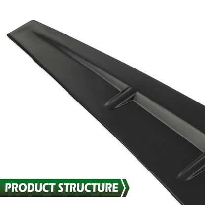 Solid Spare New Fit For Ford F-150 F150 2015-2020 Black ABS Rear Tailgate Top Wing Spoiler