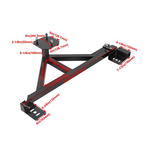 Solid Spare Rear Spare Tire Carrier For Hummer H2 2003-2009 Rack w/ Drop-down Option Steel