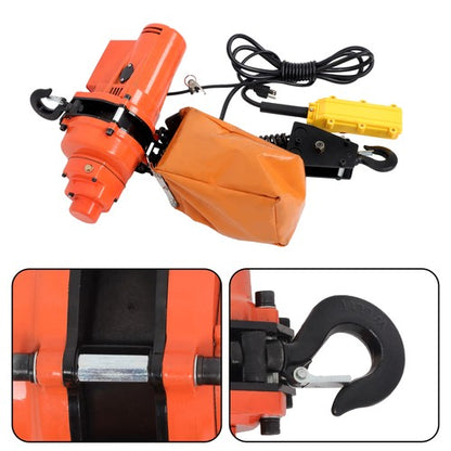 Solid Spare 1T/2200lbs 3m/10Ft Wired Remote Control Electric Chain Hoist G80 double chain