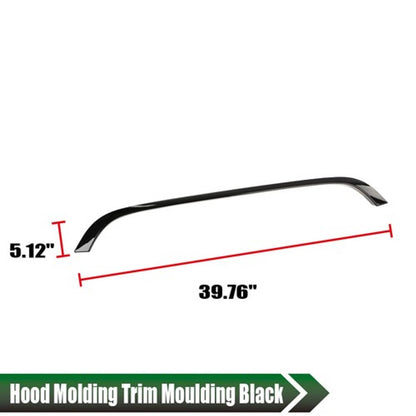 Solid Spare Fit For 2007-2015 Mini Cooper R55 R56 R58 R59 Black Grille Hood Molding Trim