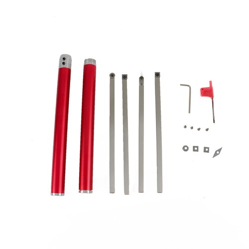 Solid Spare 6Pcs Carbide Lathe Lathe Turning Tool Set For Lathe Finisher, Rougher & Detailer
