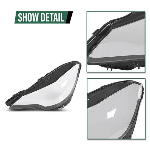 Solid Spare Fit For Mercedes Benz W207/E200/E250/E300 14-16 Headlight Headlamp Lens Cover