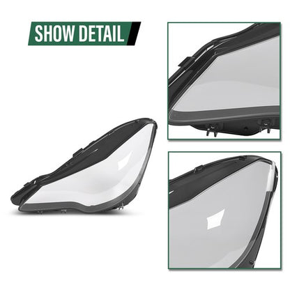 Solid Spare Fit For Mercedes Benz W207/E200/E250/E300 14-16 Headlight Headlamp Lens Cover