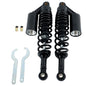 Solid Spare 2X13.5'' 340mm Pair Motorcycle Air Shock Absorber For Honda Yamaha Black