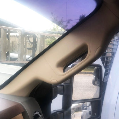 Solid Spare FOR 2011-16 Ford F250 F350 F450 F550 Super Duty Right A Pillar Handle Tan Trim