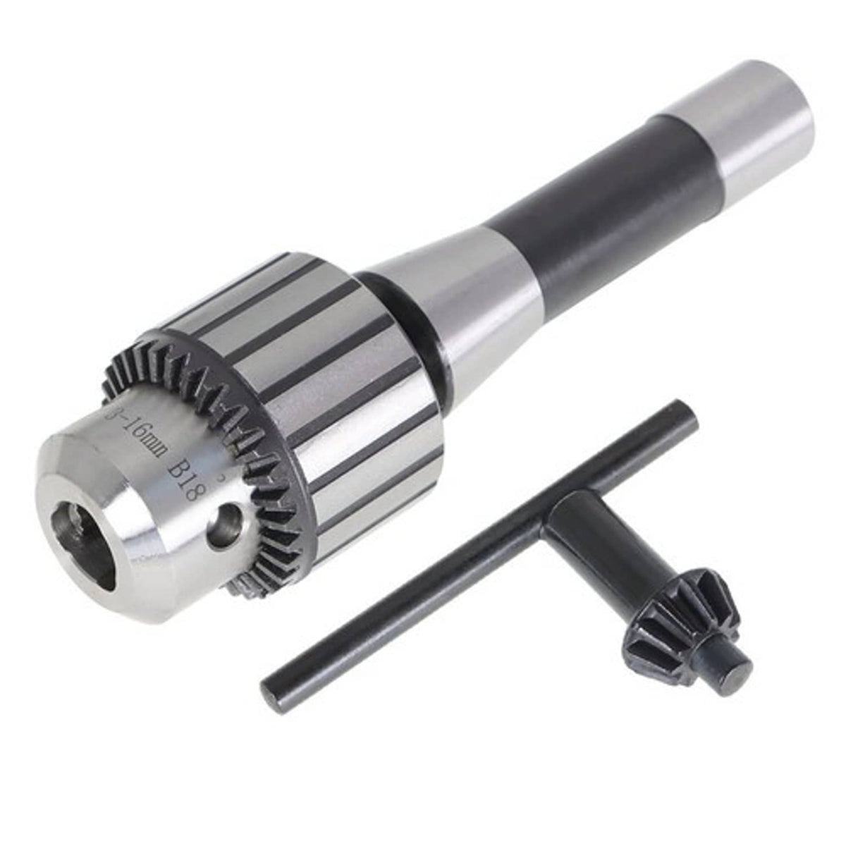 Solid Spare Super Heavy Duty Drill Chuck 5/8" Capacity With R8 Shank & Tightening Key R8