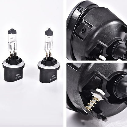 Solid Spare Fit For 04-15 Nissan Titan/05-07 Armada Smoke Lens Bumper Fog Lights w/ Bulbs