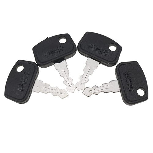 Solid Spare 4PCS Ignition Key 68920 4267379M1 For Kubota RTV400 RTV500 RTV900 RTV1140