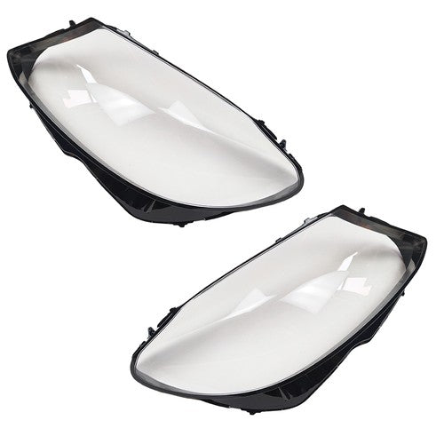 For Mercedes Benz W205 C180 C200 C260L 2014-2017 Pair Front Headlight Lens Cover