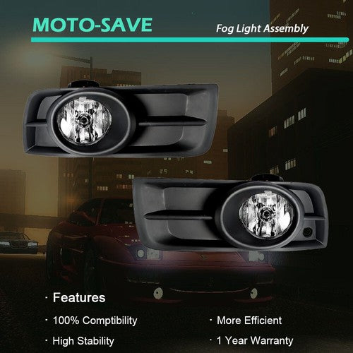 Solid Spare Halogen Fog Lights w/Wiring+Switch+Bezles For 2010-2014 Chevy Cruze LH+RH Side