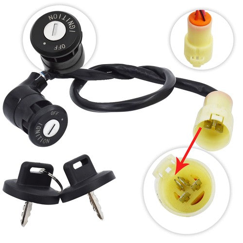 Solid Spare Ignition Key Switch For HONDA FOREMAN 400 TRX400FW 4x4 35100-HM7-003 1995-2003