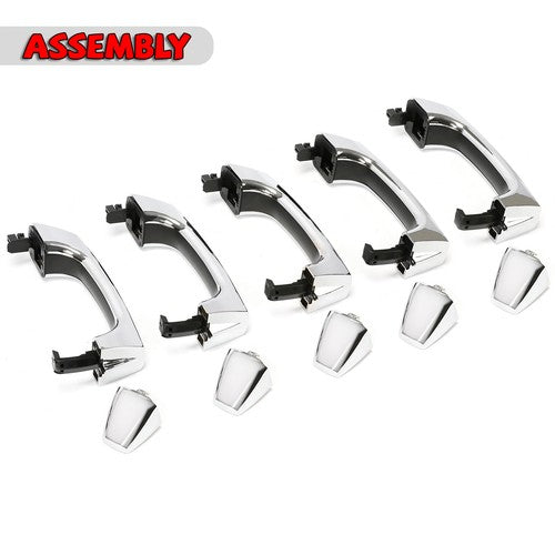 Solid Spare 5 PCS Exterior Door Handle Assembly Replacement W/Cap For Hummer H3 Alpha 06-10