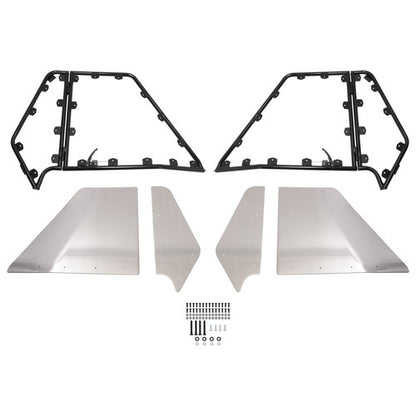 Solid Spare Aluminum Side Doors Complete For Yamaha Rhino 450 600 700 2007-2013