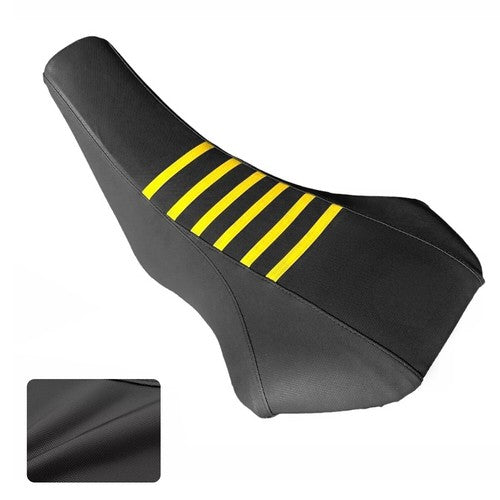 Solid Spare Black+Yellow Ribs PVC Multi Grip Seat Cover For Suzuki Z400 LTZ 400 2003-2009 08