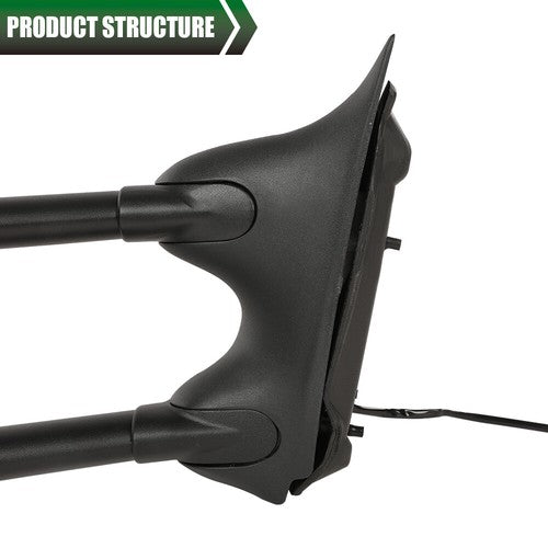 Solid Spare 1Pair Side Tow Mirrors Power+Heated Fit For 1999-2007 Ford F250 F350 Super Duty