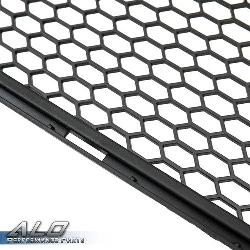 Solid Spare Fit For 2018-2021 Ford Mustang Front Bumper Honeycomb Grille W/LED DRL Light