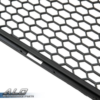 Solid Spare Fit For 2018-2021 Ford Mustang Front Bumper Honeycomb Grille W/LED DRL Light