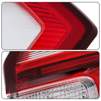 Solid Spare Clear&Red Tail Lights For Ford Expedition 2018-2021 Right+Left Side Halogen Type