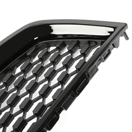 Solid Spare Black Front Upper & Lower Bumper Grille Honeycomb Style For 10-15 Chevy Equinox