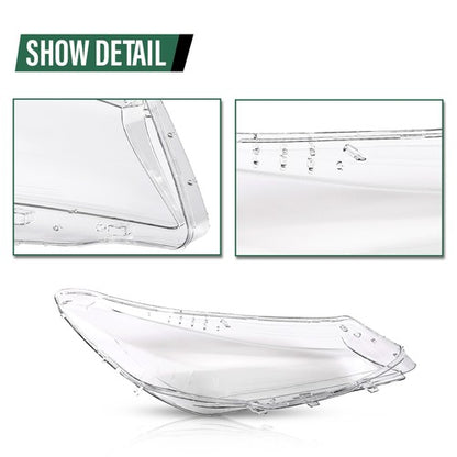 Solid Spare Fit For 2013-2016 Mercedes Benz CLA-Class W117 Headlight Replacement Lens LH RH