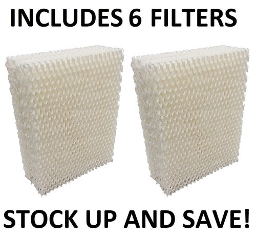Solid Spare EFP Humidifier Filters for Bionaire W6 W6S W-6 W7 W9 W9s - 6 Pack