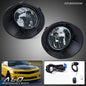 Solid Spare Fit For 10-13 Chevy Camaro Smoke Lens Bumper Fog Lights+Wiring+Switch Kit