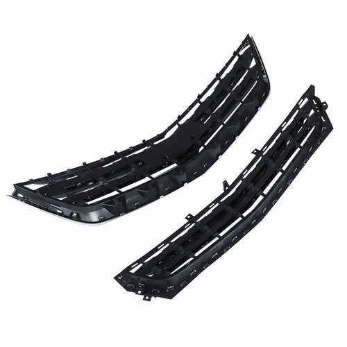 Solid Spare Grille Plastic Front Upper Lower Grille Set For Chevrolet Impala 2014-2020 New