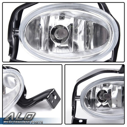 Solid Spare Fit For 2010-2011 Honda CR-V CRV Clear Fog Lights Driving Lamps w/Switch+Harness