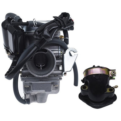 Solid Spare Go Kart Carburetor & Intake Manifold Boot For Yerf Dog Spiderbox GX150 GY6 150cc