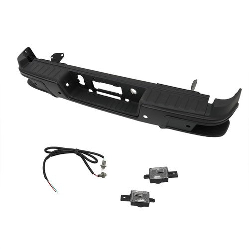 Solid Spare For 2019-2021 Chevy Colorado GMC Canyon Steel Rear Step Bumper Black NEW