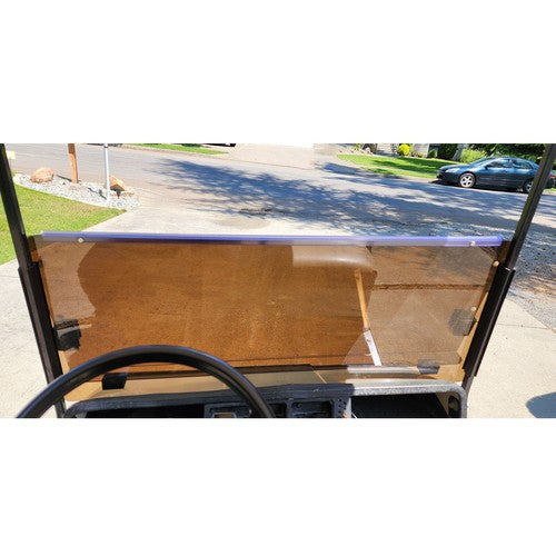 Solid Spare Tinted Fold Down Golf Cart Windshield Windscreen For EZGO Marathon 1986-1994.5
