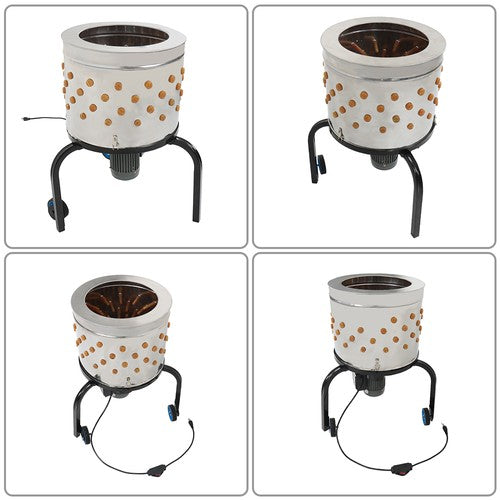 Solid Spare Chicken Plucker Machine 280RPM 120V 60Hz φ19.7 x H15.5 in /φ501 x H393mm