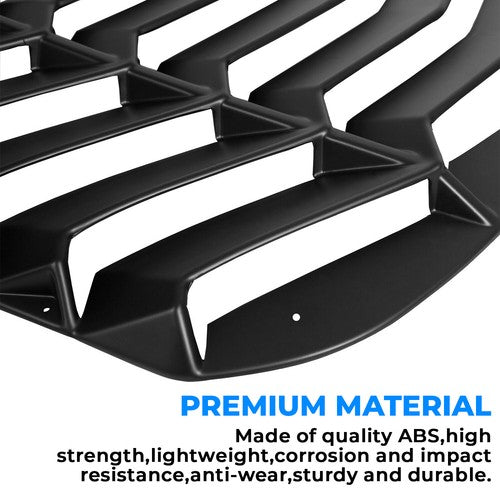 Solid Spare Fits 2015-2023 2019 2018 Ford Mustang Rear Window Louver Cover Sun Shade - ABS