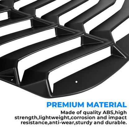 Solid Spare Fits 2015-2023 2019 2018 Ford Mustang Rear Window Louver Cover Sun Shade - ABS