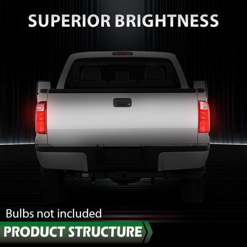 Solid Spare Fit For 2008-2016 Ford F-250 F-350 F-450 F-550 Super Duty Red Tail Light LH Side