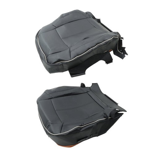 Solid Spare For Hummer H3 2006 2007-2010 Passenger Seat Cushion & Backrest Black Leather