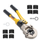 Solid Spare Hydraulic Pipe Cutter Copper Tube Fittings Crimping Tool w/ 1/2 3/4 & 1-inch Jaw