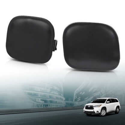 Solid Spare Fit For 14-16 Toyota Highlander Front Bumper Tow Hook Eye Cover Left+Right