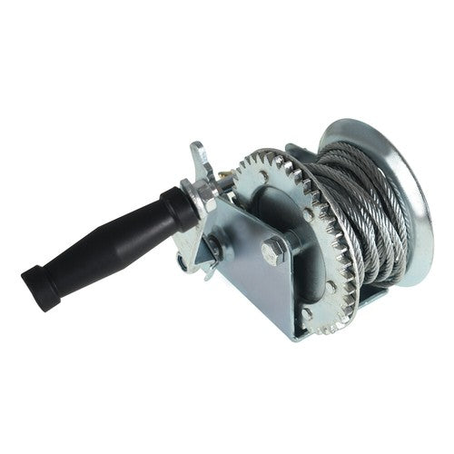 Solid Spare 1600lbs Hand Winch Boat Winch Winch W/10m (32ft) Cable Two-Way Adjustable