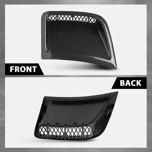 Solid Spare Carbon Look Front Bumper Side Air Vent Fit For 08-14 Subaru Impreza WRX STI