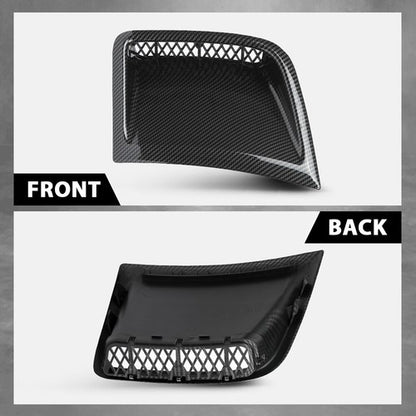 Solid Spare Carbon Look Front Bumper Side Air Vent Fit For 08-14 Subaru Impreza WRX STI